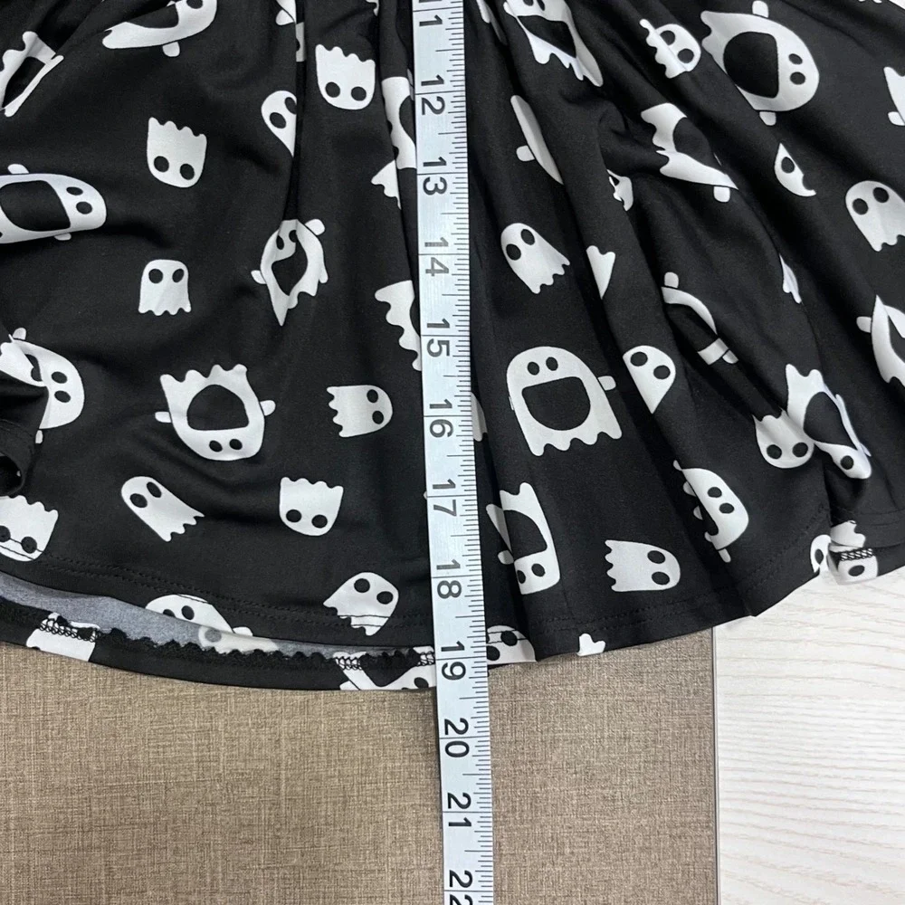 Dot Dot Smile Ghost Dress Girls 2T Black White Halloween Crisscross Back‎ Spooky